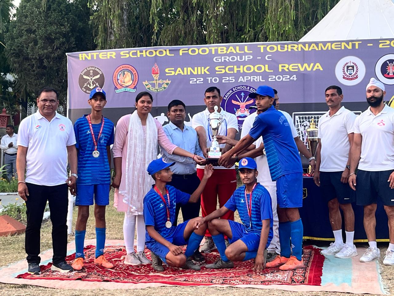 Remarkable mark in the Inter School Football Championship