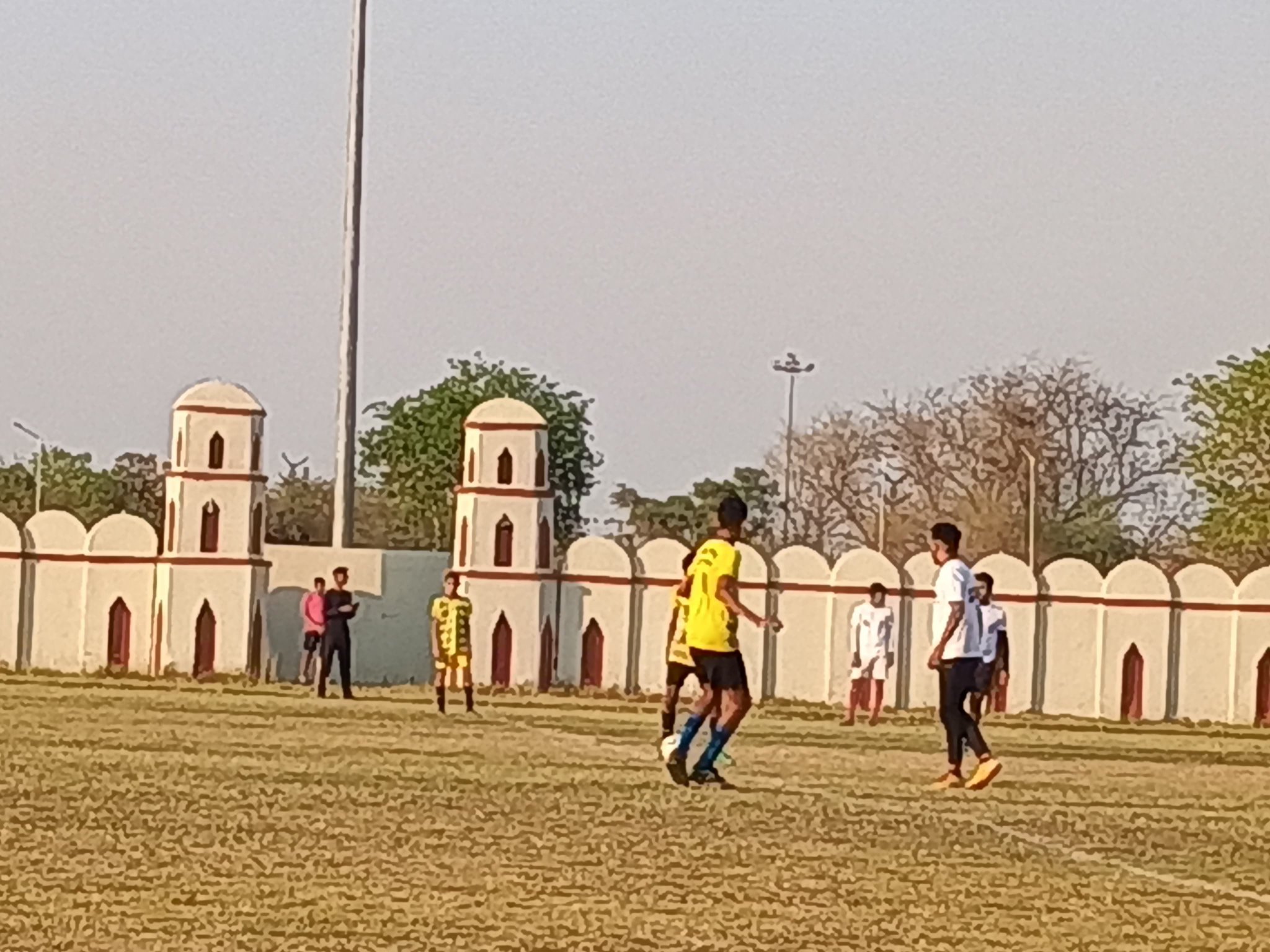 Friendly football match was conducted  between District Football Club (DFC, Chittorgarh)