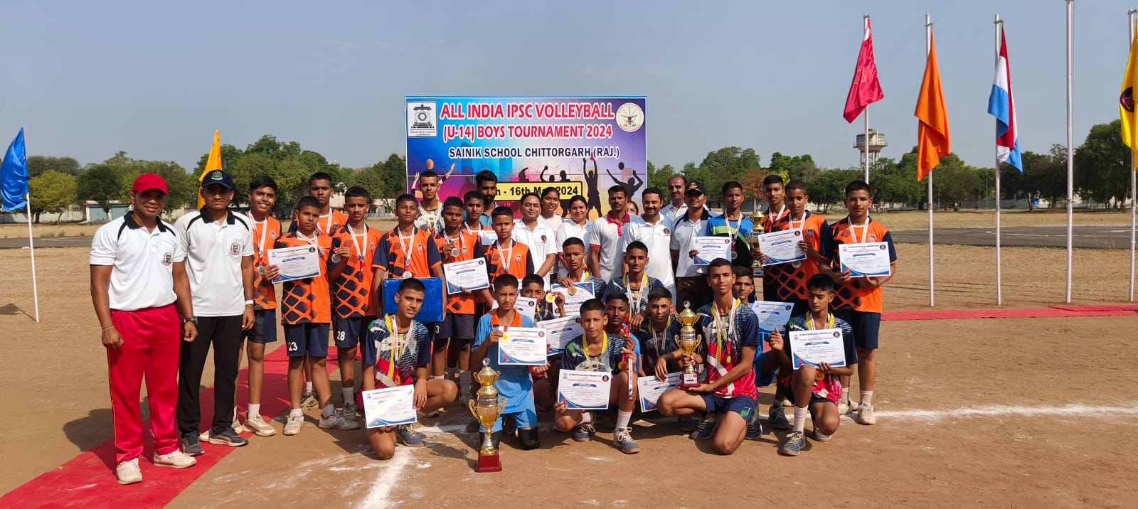 Closing Ceremony of All India IPSC Volleyball Tournament (U-14) 2024