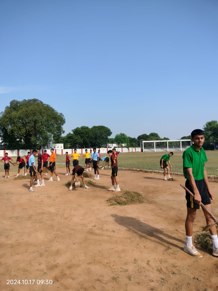 Swatchata Hi Sewa Campaign 2024 in the Athletics ground